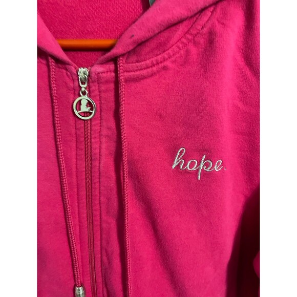 St Jude Hope Full Front Zip Hoodie  Size XL  Pink - Picture 2 of 7